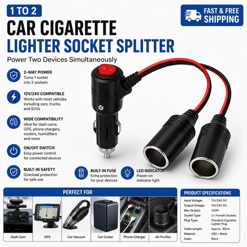 12v 24v car cigarette - 24v,
