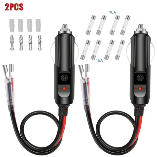 2pack 12v 15a fused car - 15a,